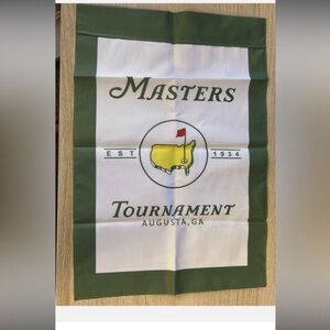Masters Green and Yellow Golf Flag Garden size new